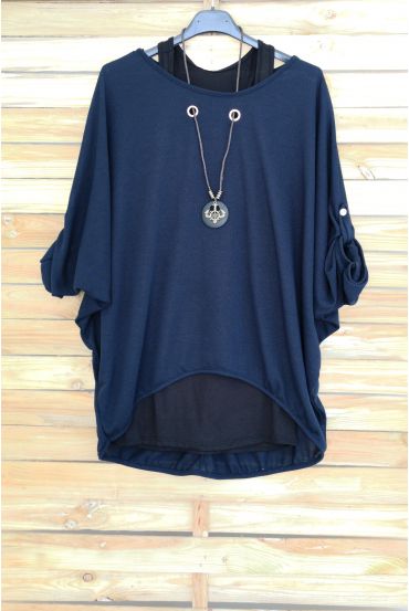 PULL 2 PEZZI DI GIOIELLI INTEGRATO 3051 BLU NAVY