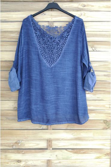 TOP BACK LACE 3048 NAVY BLAUW