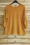 LARGE SIZE SWEATER SOFT 3053 MUSTARD