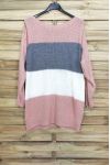 PULLOVER, WOLLE, HABS 3026 PINK