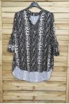 GROOT FORMAAT BLOUSE PYTHON 3086 TAUPE