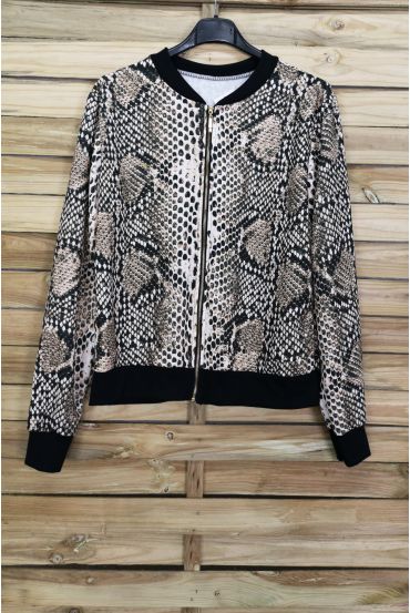 BOMBER 3091 PITONE BEIGE