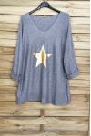 PULL SOFT STAR RHINESTONE 3098 GREY