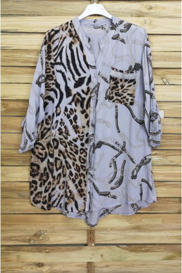 BLUSE MIX IRISE 3070 GRAU