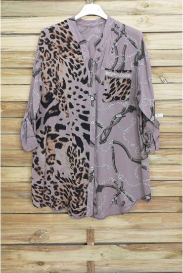 BLUSE MIX IRISE 3070 TAUPE