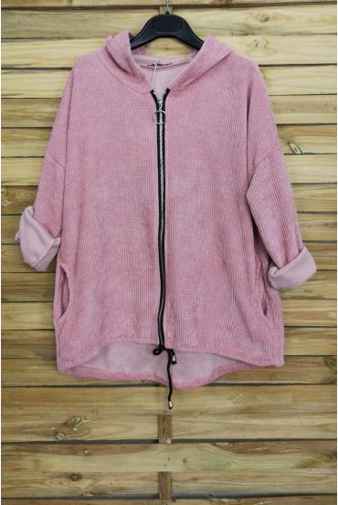 JACKE ZIPPEE VELOUR 3085 ROSA