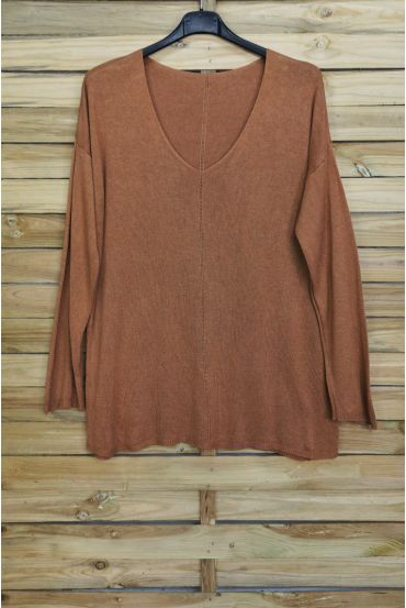 PULL FIN OVERSIZE COL V 4011 CAMEL