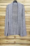 CHALECO DE MALLA AJOURE OVERSIZE GRIS 4039