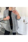 LARGE SIZE VEST 3055 GREY