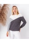 PULLOVER 3 COLORI 2589 GRIGIO