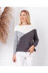 PULLOVER 3 COLORI 2589 GRIGIO