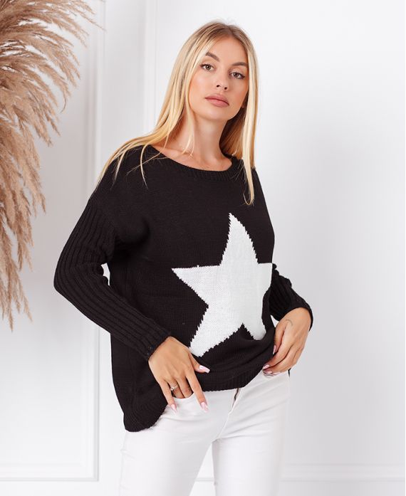 JUMPER ETOILE 4678 BLACK