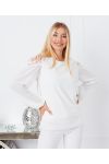 TUNIC SHOULDERS LACE 9263 WHITE