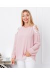 TUNIEK SCHOUDERS KANT 9263 ROZE