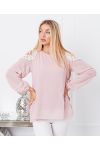 TUNIEK SCHOUDERS KANT 9263 ROZE