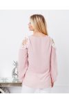 TUNIC SHOULDERS LACE 9263 PINK