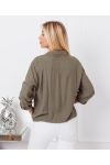 PAILLETTEN ZAKKEN SHIRT 9263 MILITARY GREEN