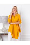 TUNIC LONG FLUID BUCKLE 9632 MUSTARD