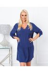 EFFEN OVERSIZE KORTE JURK 6850 MARINEBLAUW