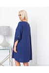 EFFEN OVERSIZE KORTE JURK 6850 MARINEBLAUW