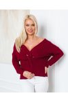 PULL MAILLE CROISE 01 BORDEAUX