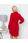 BUTTON TUNIC WITH LINK 1350 BURGUNDY