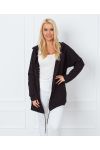 FANCY BACK HOODED JACKET 8985 ZWART