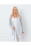 FANCY BACK HOODED JACKET 8985 GREY