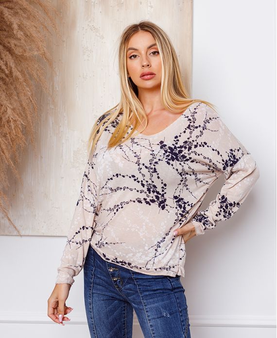 FINE SWEATER TACHETE 2718 BEIGE