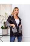 CHAQUETA DE PLUMA BI-MATERIAL 20368 GRIS