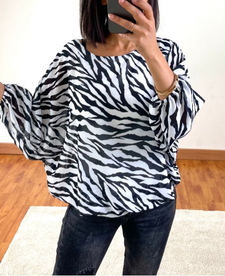 TUNIEK SHEER DOUBLE 3680 ZEBRE