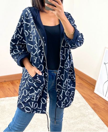 JACKE MIT REIßVERSCHLUSS 9759 MARINEBLAU