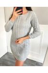 PULLOVER KLEID GRAU 06