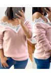 SWEET SWEATER LACE 1477 ROZE