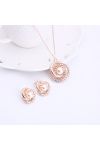 SCHMUCK-SET SCHMÜCKT PERLE ROSE GOLD